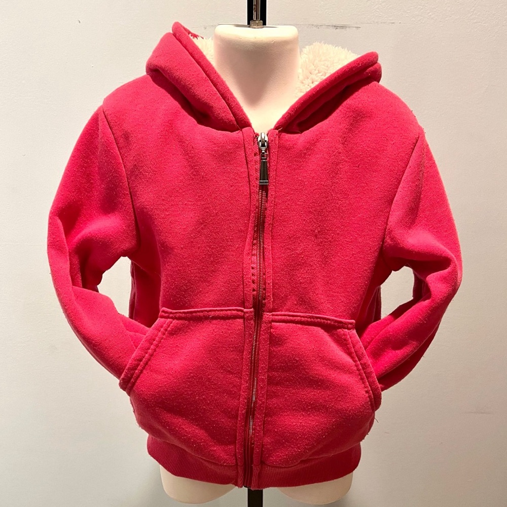 Pre-Owned Toddler Size 5/6 Pink Polyester Hoodie Jacket from Coney Island